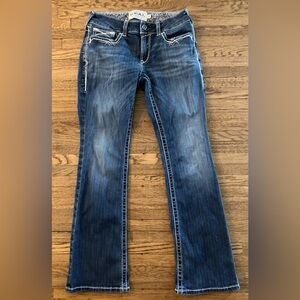 Ariat Real Denim Mid Rise Boot Jeans Dark Wash 28 R